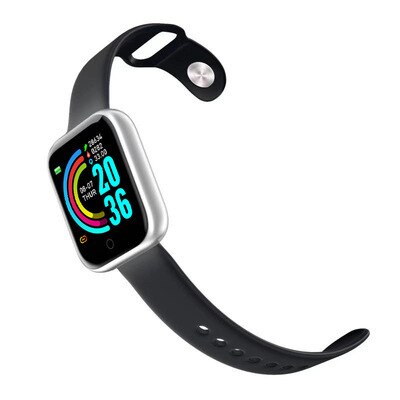 Reloj inteligente deportivo Y68 para hombre y mujer, pulsera electrónica a Color con Monitor, resistente al agua, ideal para