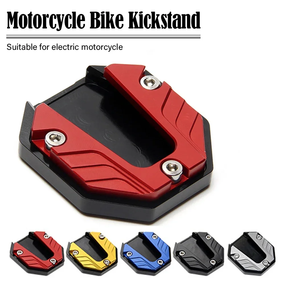 Universale Scooter moto bici cavalletto Extender piede supporto laterale estensione Pad piastra di supporto antiscivolo Base allargata