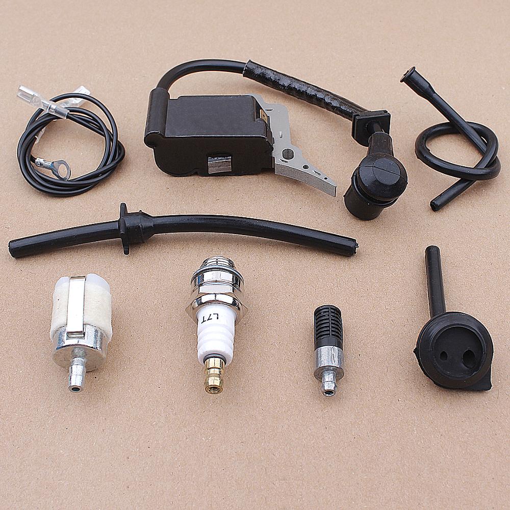 Ignition Coil Module Fuel Filter Line Pipe Kit For Chinese Chainsaw 2500 25CC Zenoah G2500 Garden Spare Parts