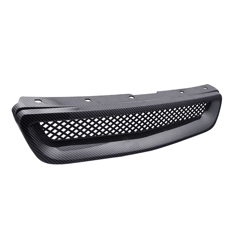 Bil kolfibernät abs främre huven grill för 96-98 honda civic ej / ek jdm typ r