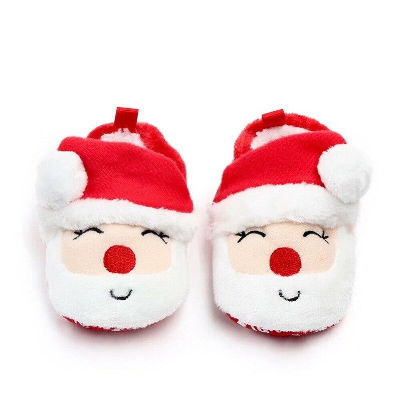 Unisex baby santa casual sko hjemmesko kostume første jul 0-18 måneder