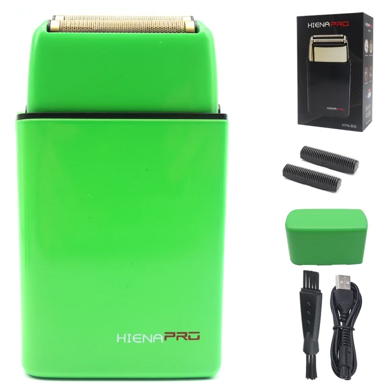 Afeitadora eléctrica para hombres, cuchillas de doble lámina de corte de 0mm, cabezal flotante de alta velocidad de 8200RPM, Ideal para barbería: Multicolor