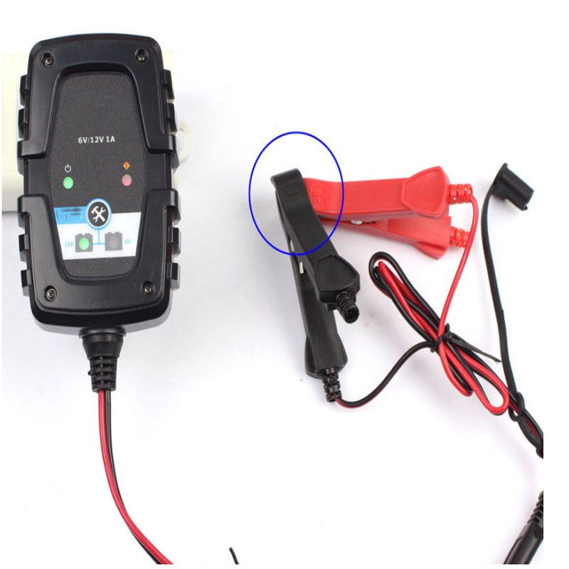 6V 12V 1A automatic smart battery charger maintainer for car and motorcycle scooter deep cycle AGM battery charger
