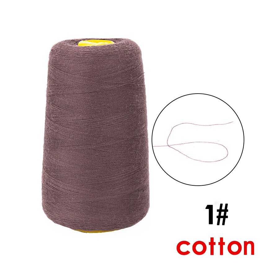 Máquina de coser para cabello, herramientas para pelucas, hilo para tejer de algodón y nailon, accesorios para pelucas, gorras, herramientas de extensión de cabello: 1-cotton