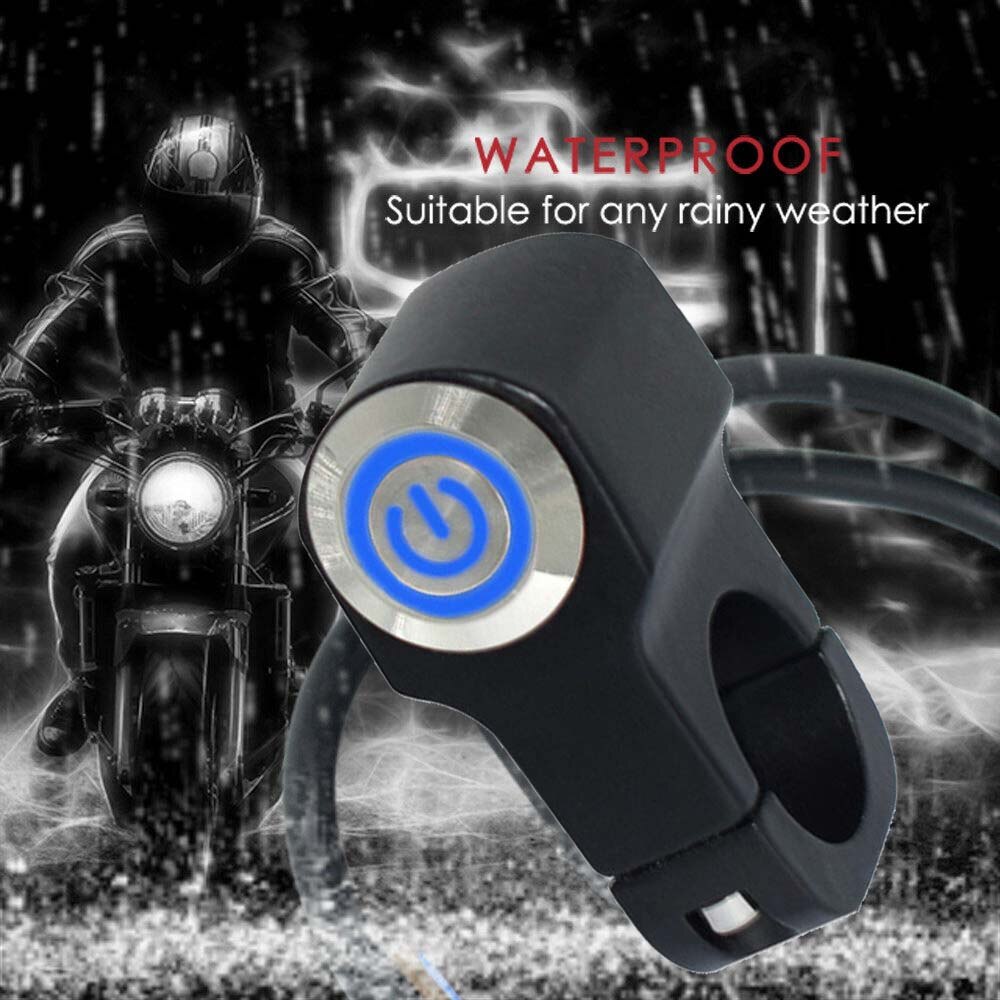 Wasserdichte Schalter Zubehör Ersatz Teile 12V 10A Motorrad Lenker