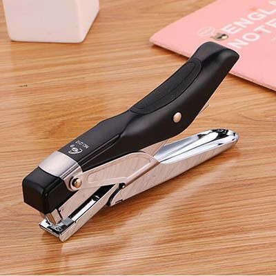 Manual Plier Stapler No.12 Staples Set Grapadora Papelaria Stationery Material Escolar Office Accessories School Supplies: black