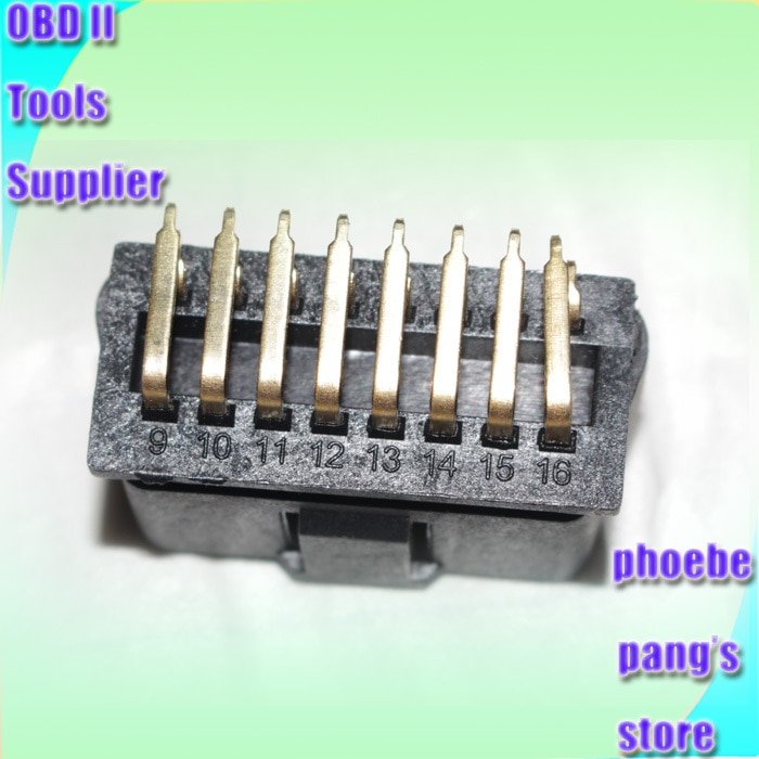 J1962 OBD OBD2 OBDII 16Pin Male Connector Plug with 90 Degree Pins 10pcs