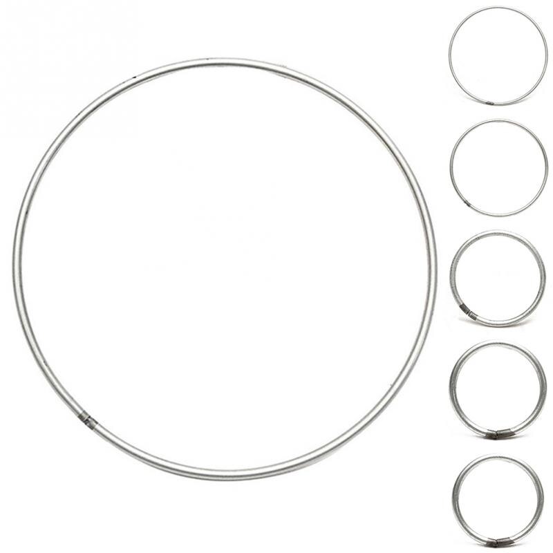 Dream Catcher Cirkel Ringen Zilveren Kleur Iron Blank Ronde Cirkels Connector voor het creëren van een DreamCatcher Bevindingen