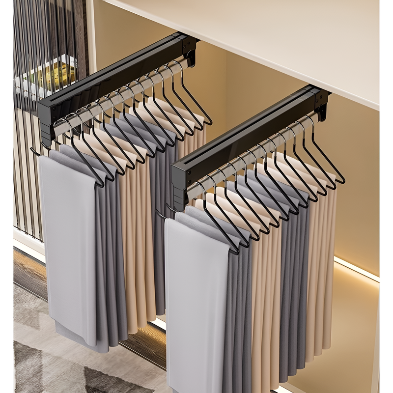 Cintre rétractable extractible pour garde-robe, tige télescopique pour suspendre des vêtements, pantalon suspendu, rangement de garde-robe et cintre coulissant
