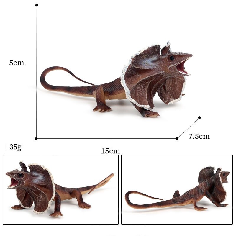 Simulation Animal Model Halloween Decoration Tricky Toy Lizard Cold-Blooded Reptile PVC Animals Action Figures Children's: 5