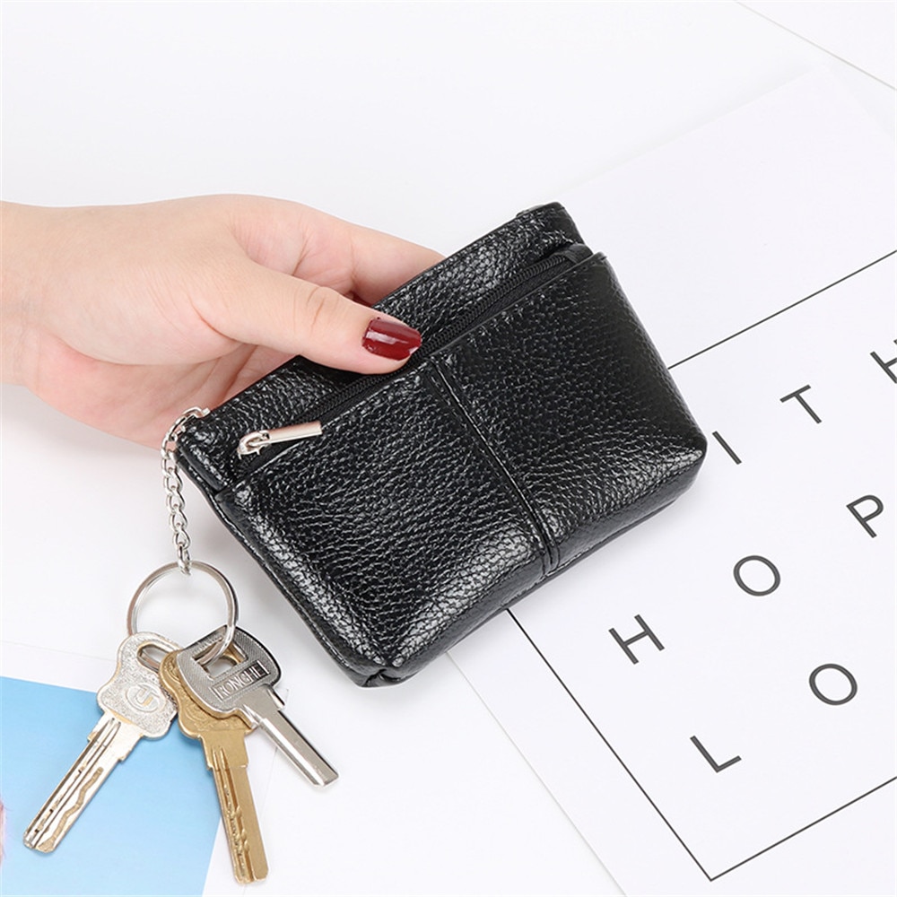 Neue Frauen Brieftasche Mini PU Leder Weibliche Geldbörse Karte Halter Kurze Geldbörse Geldbörsen Kleine Geldbörse Zipper Keychain tasche