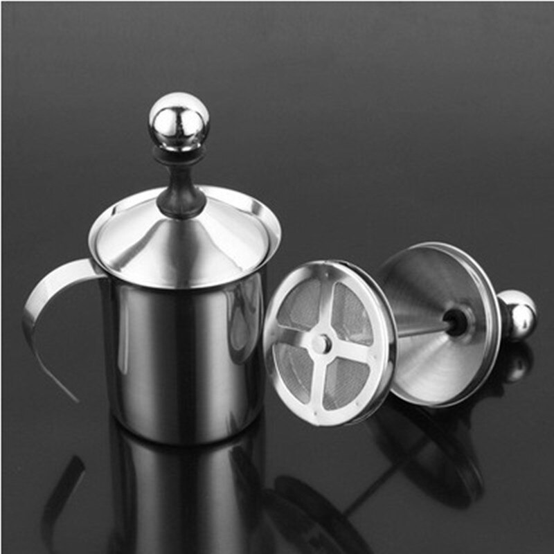 400Ml Rvs Melkopschuimer Foamer Koffie Melkopschuimer Cappuccino Handmatige Koffie Melkschuimer Koffie Tool KCBII0115