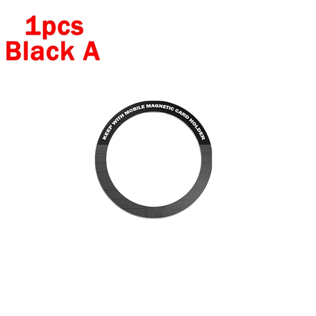 Sticker Ring for Magsafe Wireless Charging for Iphone 14 13 Pro Max 12 Mini Mobile Phone Magnetic Wireless Charger Metal Plate: ROSE RED