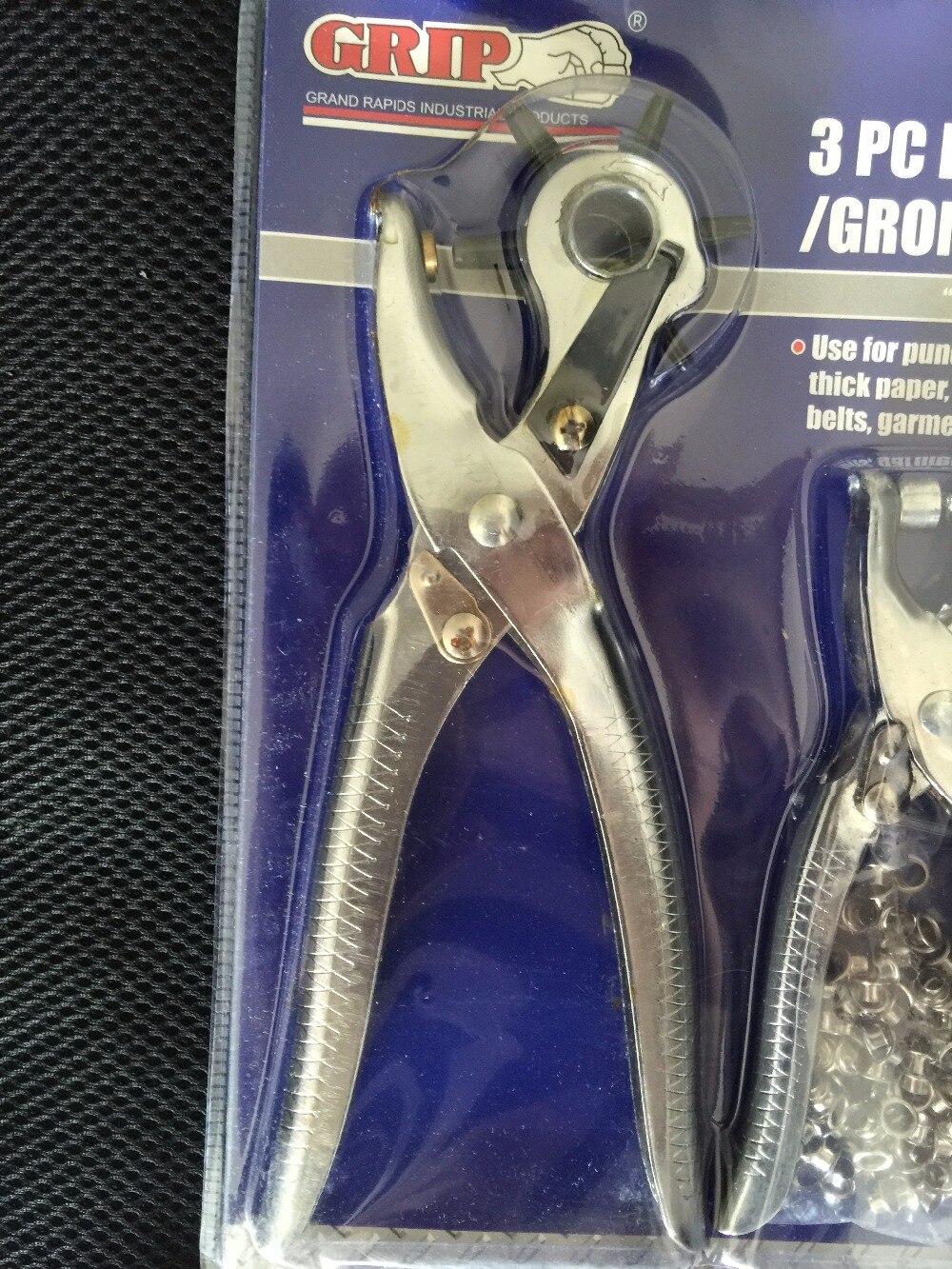3 pcs leather hole punch / grommet tool kit / press snap button plier