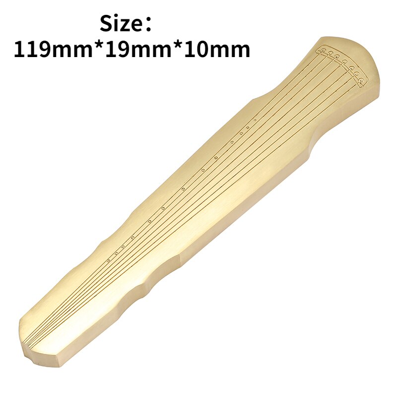 Pisapapeles de latón para tallado, Guqin Fuxi, delicado para estudiantes, suministros de caligrafía china: A1