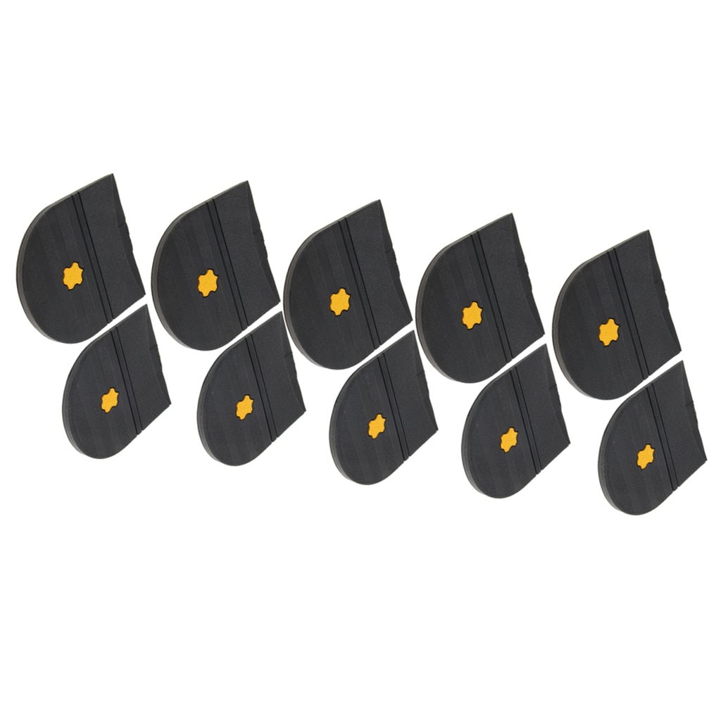 5 par gummi hæle lim på skosål reparation pad udskiftning til herre og kvinders sko hælbeskytter 6mm tykke sko tilbehør