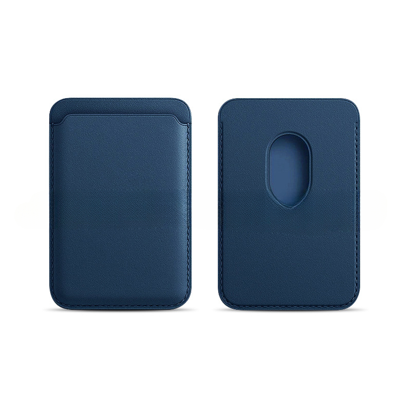 Cartera MagSafe magnética - Funda tarjetero de cuero PU para iPhone 12/13/14/15/16, accesorio MagSafe delgado con almacenamiento de tarjetas ​