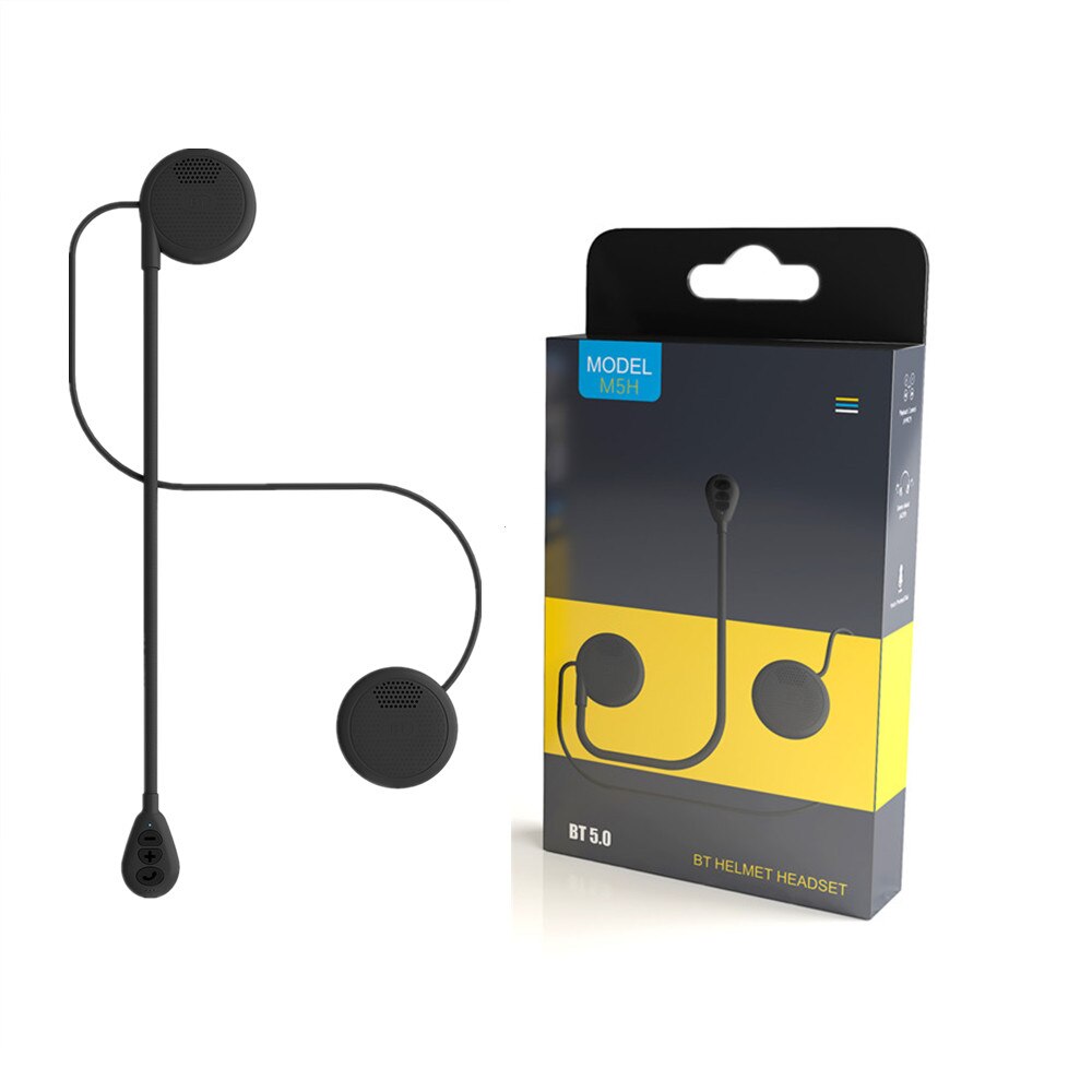 Moto Helm Headset Bluetooth 5.0 Ultradunne Motorfiets Koptelefoon Draadloze Speaker Hoofdtelefoon Handsfree Call Music Play: Default Title