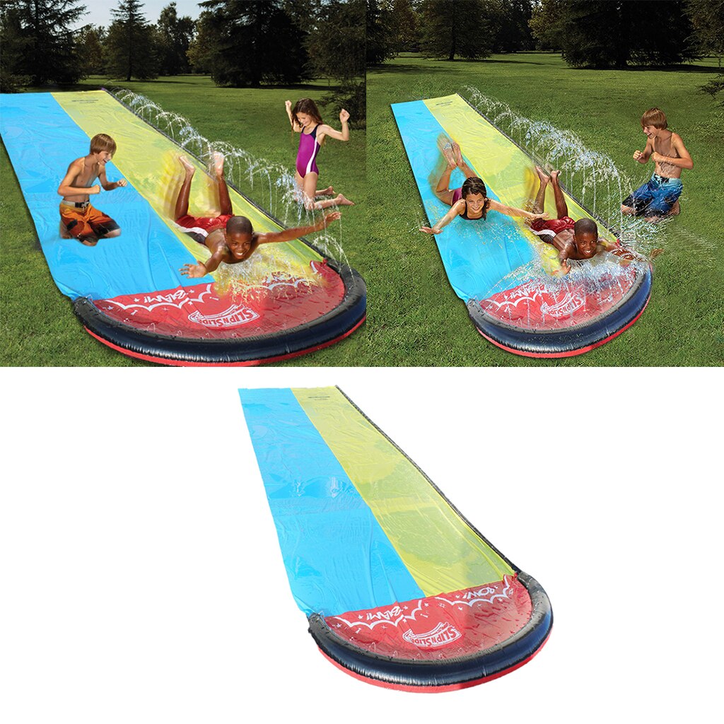 Kids Surf N Slide Inflatable Play Center, 15.75 X 4.60ft, Double Surfboard