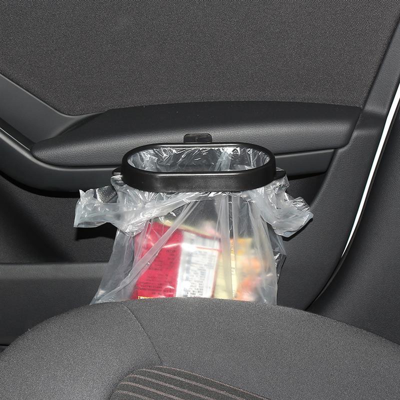 AOZBZ Black Foldable Car Trash Can Frame Bucket Waste Rubbish Bag Holder Frame Auto Organizer Accessories for Garbage Trash Bin
