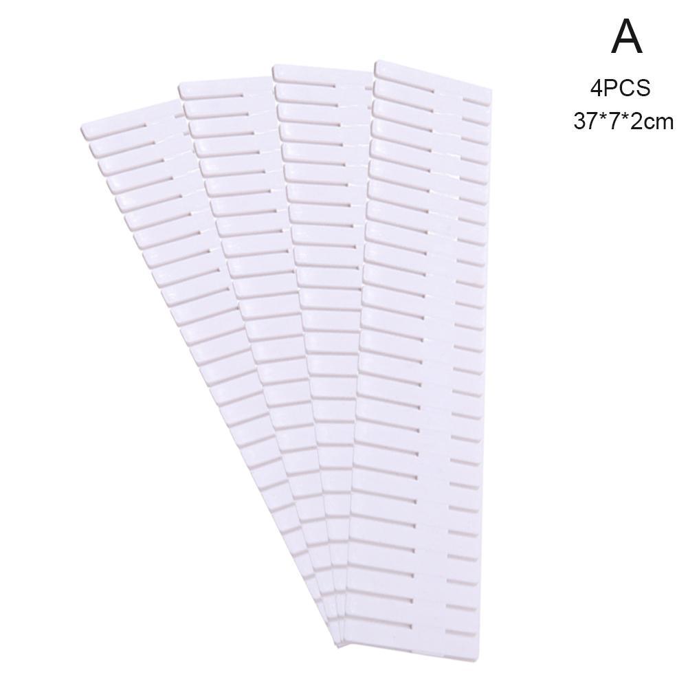 Adjustable Plastic Drawer Divider DIY Storage Shelves Board Combination Partitio Household Tools Space-saving Division Free Y4Z4: white 37X7X2cm