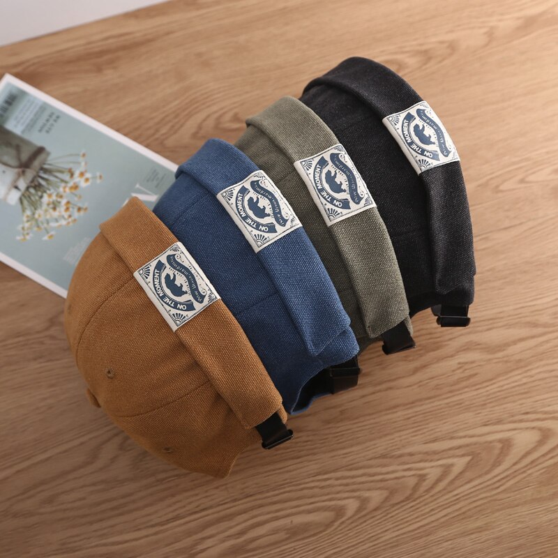 Bonnet Docker pour hommes et femmes, casquette de marin rétro, chapeau sans bord, casquette de papa