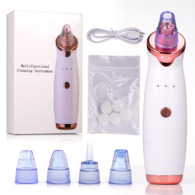 ROSALIND Blackhead Remover Vacuum Cleaner With USB Charging Black Dot Facial Pore Cleaner Pimple Skin Spot Remover Care Tools: Default Title