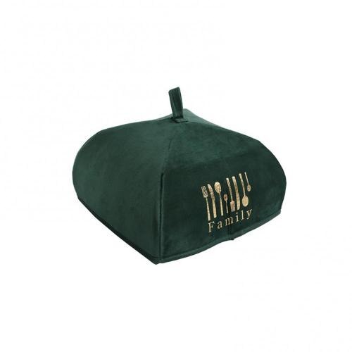 Foldable Heat Preservation Dust-proof Dining Table Food Cover Tent Portable Durable Thermal Foldable Dust-proof Kitchen Tool: Atrovirens S