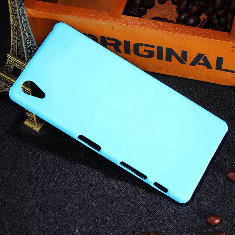 Neue Multi Farben Luxus Gummierte Matte Kunststoff Hard Case Für Sony Xperia X/X Dual F5122 5,0" handy Abdeckung Fällen: Sky Blue