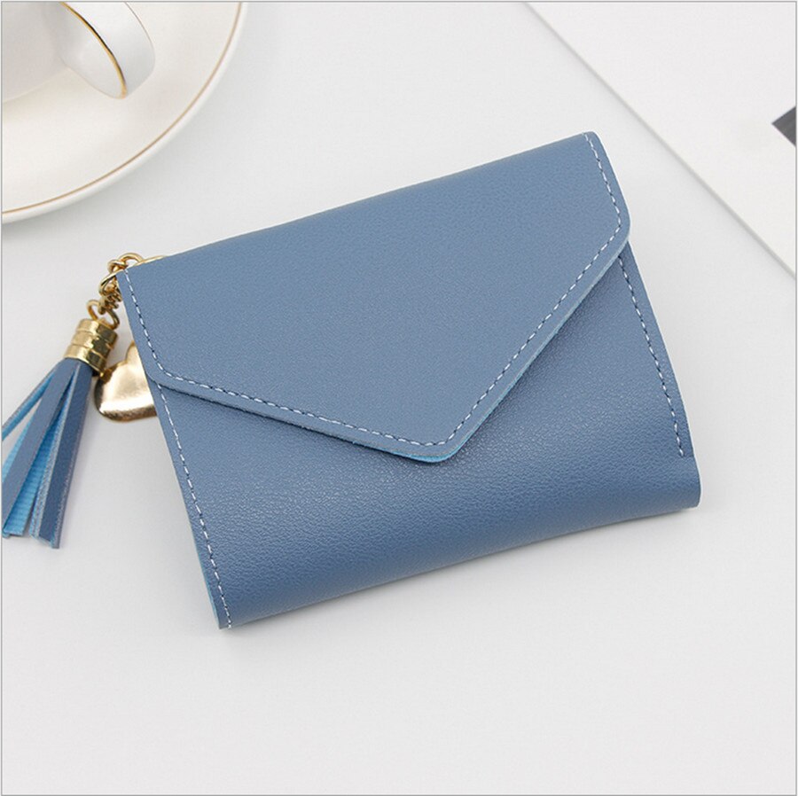 Dames Portemonnee Leuke Student Kwastje Hanger Kleine Mode Pu Portemonnee Portemonnee Dame Kaart Tas: Roze