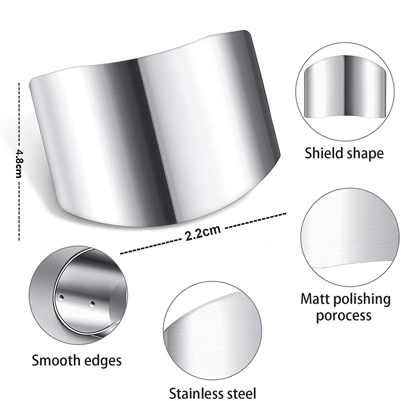 1Pcs Stainless Steel Finger Anti-cut Finger Guard Protector Gadgets for Hand Safe Easy Cutting Cooking Tools Kitchen Accessories