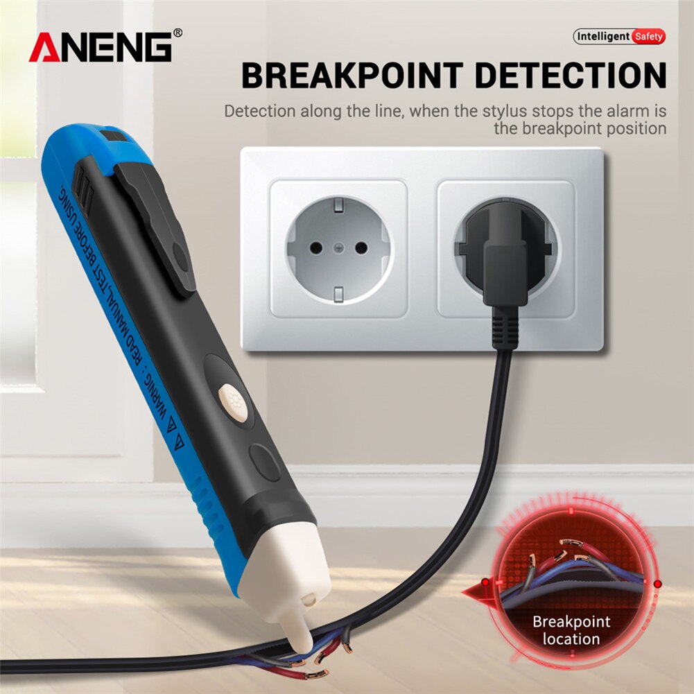 Elektrische Anzeige 90-1000V test bleistift Voltmeter Spannung Sonde Volt Meter Nicht-kontaktieren induktion Power Detektor Test stift Buchse