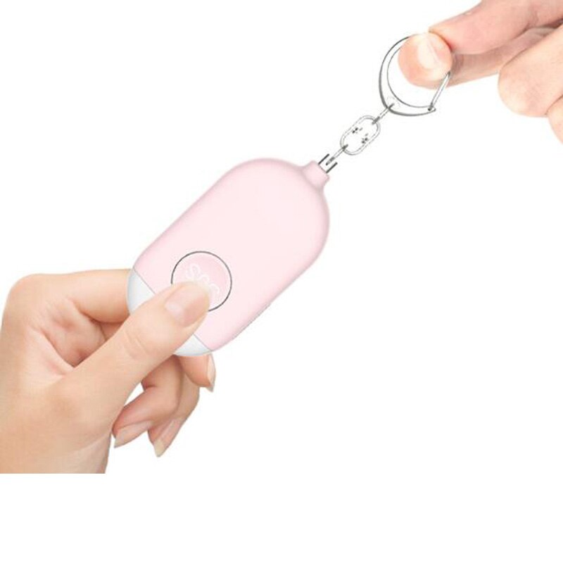 Personal alarm rechargeable batteries operated Loud sound panic protective personal safety alarm