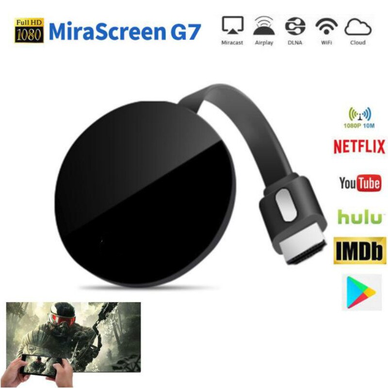 1080P Hd G7 Android Tv Stok Mirascreen Video Wifi Beeldscherm Tv Dongle Hdmi Dlna Airplay Miracast Media Streamer Adapter