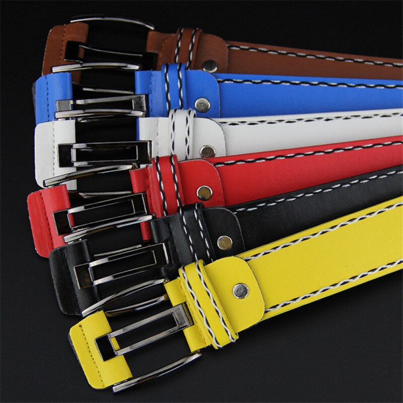 Mænd kvinder bælter punk stil retro business bælter mandlige pu læderrem luksus pin spænde bælter ceinture homme