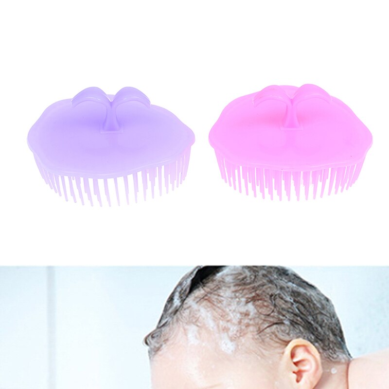 Mini peigne à cheveux rond en forme de brosse à cheveux en plastique enchevêtrement tête cuir chevelu Massage peigne cheveux promouvoir le cercle sanguin confortable à utiliser