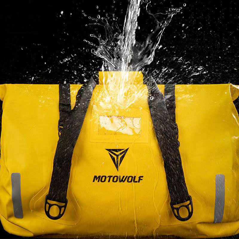 90L Universal Motorcycle Bags Waterproof Bag Motorbike Dry Duffel Bag for Travel,Motorcycling, Cycling,Hiking,Camping