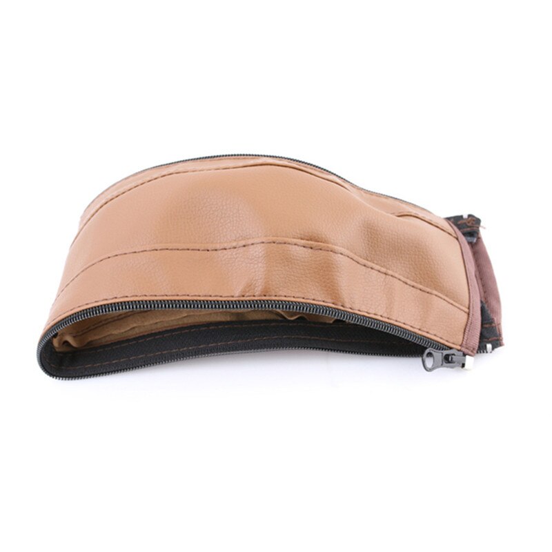 Baby kinderwagen wandelwagen armsteun hoes hoes pu leer beschermhoes voor armsteun handvat rolstoelen opvouwbaar en wasbaar: Bruin