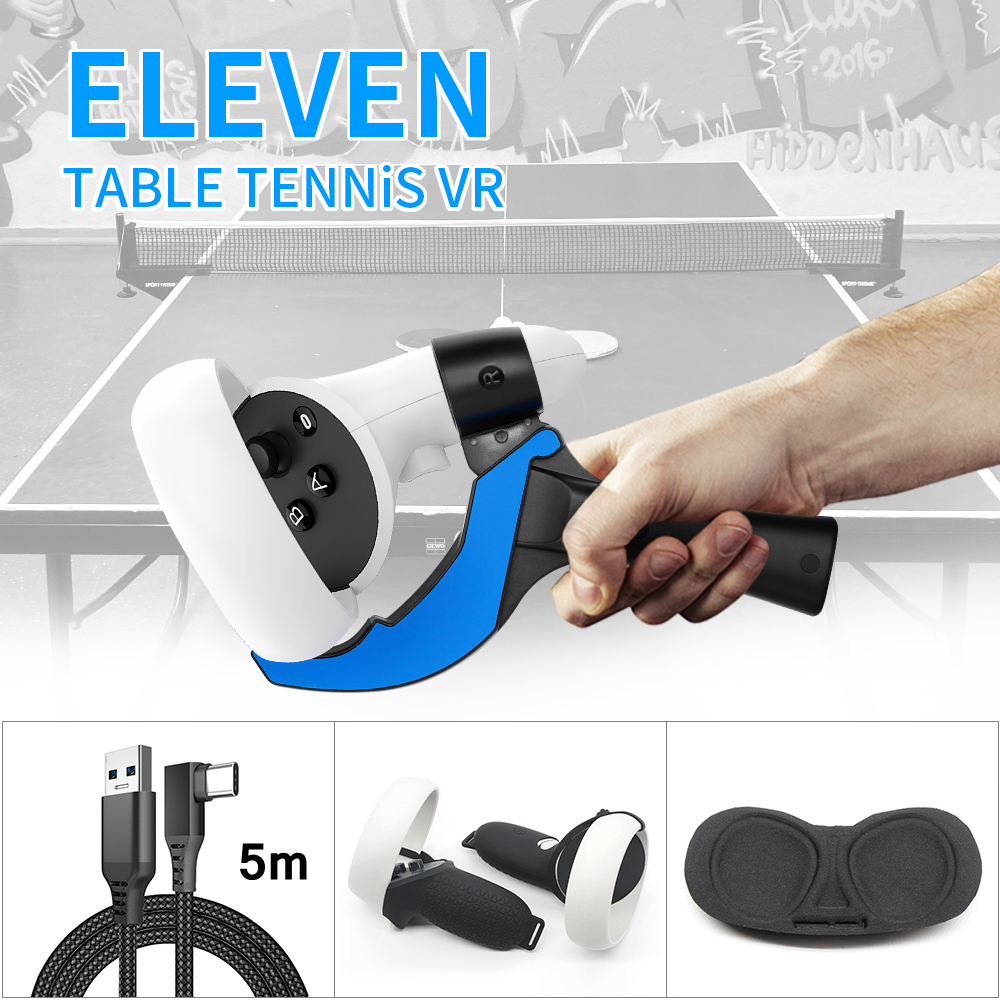 Tafeltennis Paddle Grip Handvat Voor Oculus Quest 2 Controllers Spelen Elf Tafeltennis Vr Game Voor Quest 2 Accessoires: 4pcs Kits