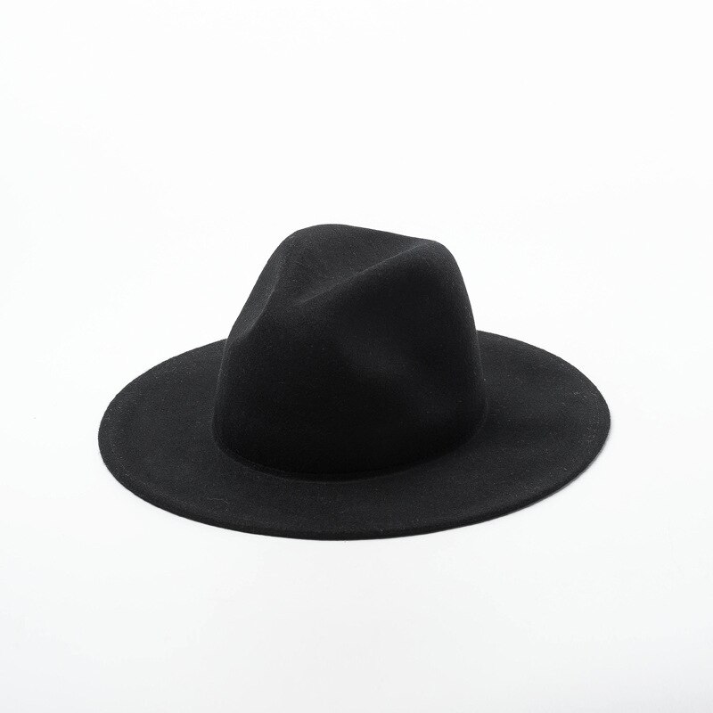 Vrouwen Brede Rand Wollen Vilt Fedora Hoed Mannen Britse