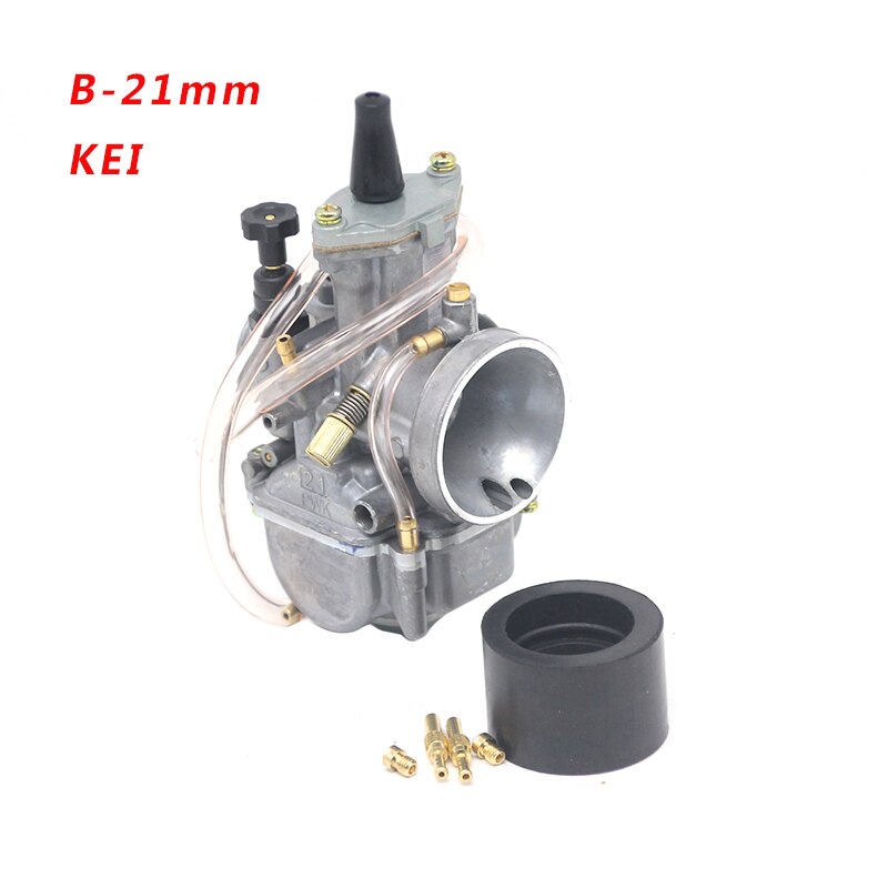 Zsdtrp Motorfiets Voor Keihin Koso Pwk Carburateur Carburador 21 24 26 28 30 32 34 Mm Met Power Jet Fit op Racing Motor: 21mm keihi