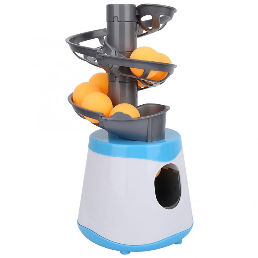 Table Tennis Training Balls Launcher Kids Children Table Tennis Ball Machine Ping Pong Launcher Exerciser with 10pcs ball