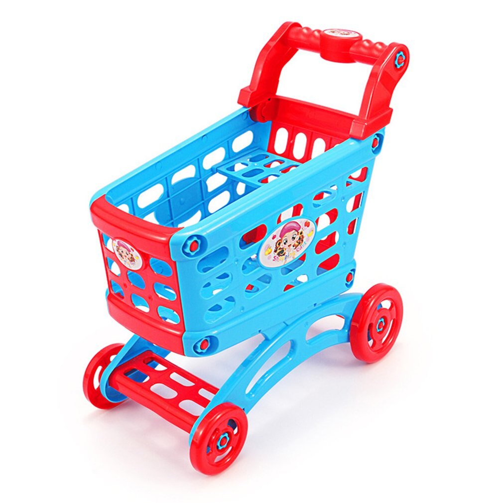 Giochi Di Imitazione del Giocattolo di Simulazione Supermercato Carrello Della Spesa mini Carrello di Plastica del Gioco del Giocattolo Regalo per i bambini Gioco di Ruolo in fingere Gioco