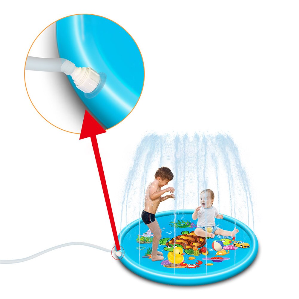 170/140/100cm Kids Inflatable Water spray pad Round Water Splash Play Pool Playing Sprinkler Mat Yard Outdoor Fun Swimming Pools