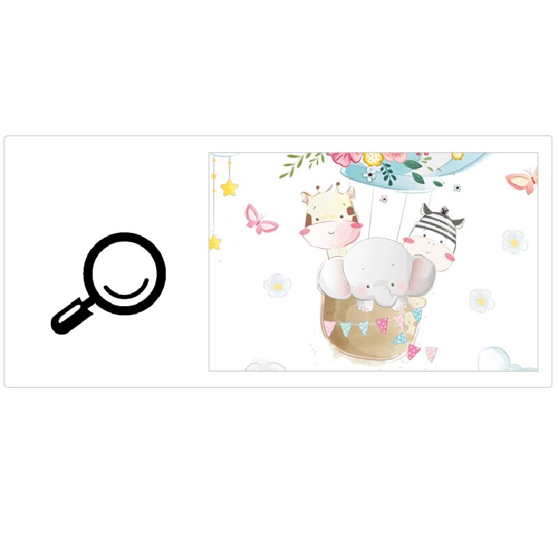 Air Ballon Cartoon Dieren Muurstickers Voor Kinderen Kinderkamer Decor Leuke Olifant Nursery Muurstickers Vinyl Muurstickers