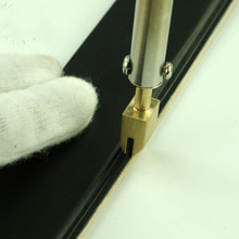 Pointe de fer à souder en cuir, en laiton pur pour brûler le bord, décorer les outils de pyrographie faits à la main, bord de presse artisanal en cuir