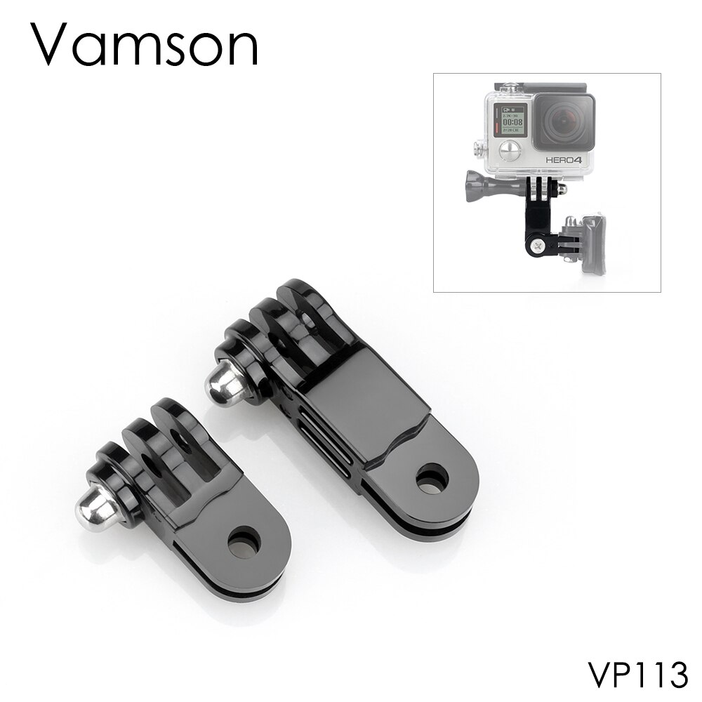 Vamson pour GoPro Hero 8 7 6 5 4 accessoires moyens bras pivotants réglables pour Xiaomi pour DJI OAMO Action SJ4000 casque Bracke VP112: VP113