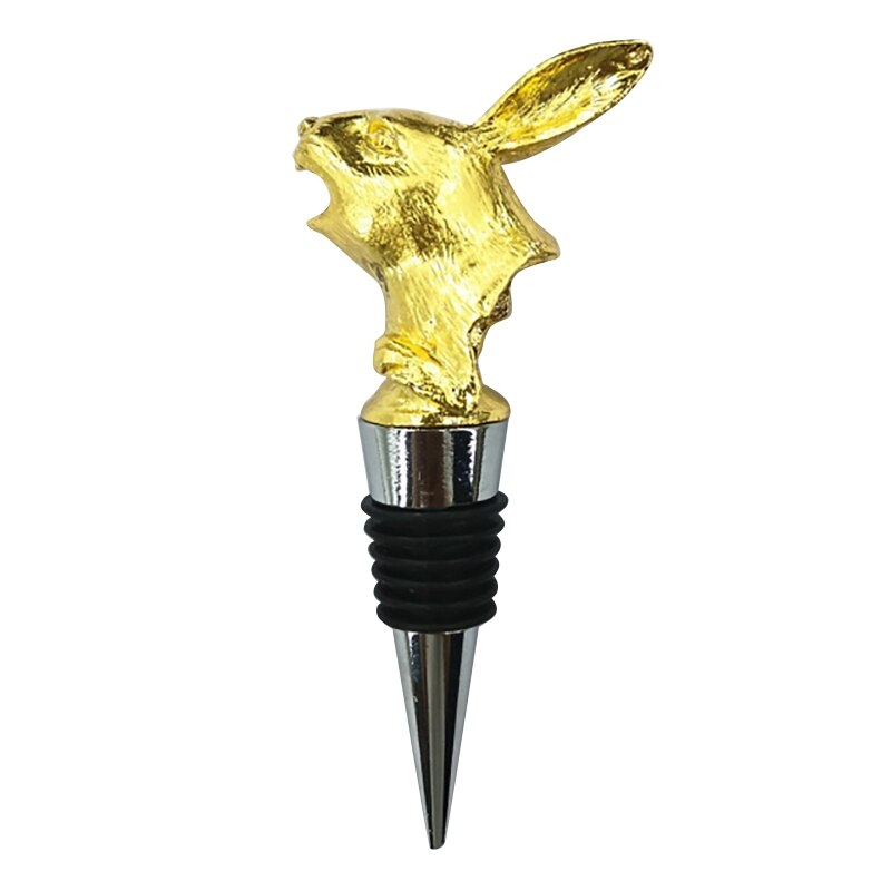 Pasen Cartoon Bunny Wijn Flessenstop Schenktuit Leuke Konijn Zinklegering Bar Tool Voor Huis Keuken Bruiloft Champagne Drank: GD-2
