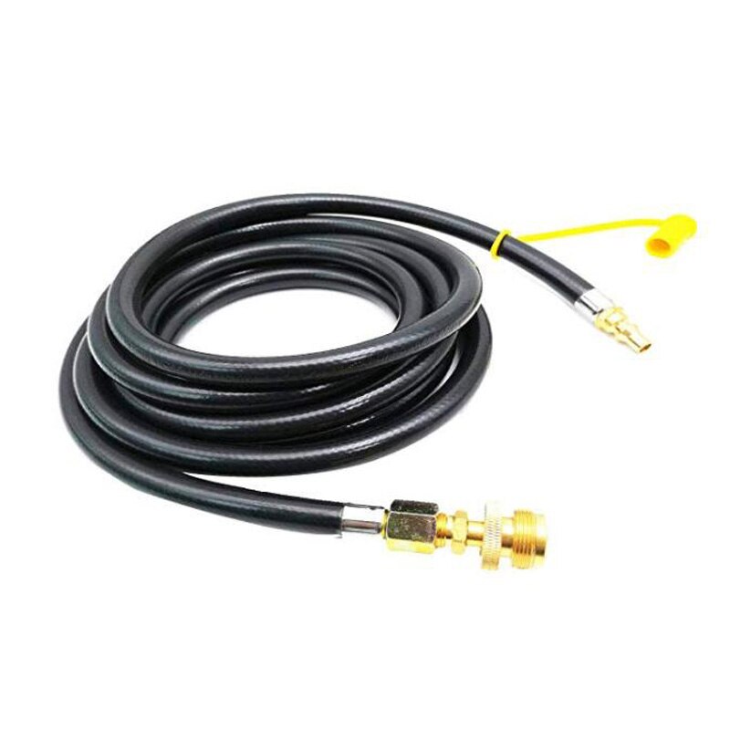 12-Foot Male Connector With 1 LB. Camping Connector For Quick Connection With Liquid Propane Hose For RV To Connect Portable Cam