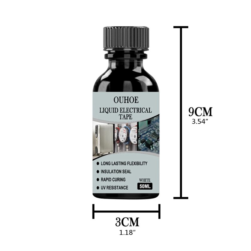 50ml Liquid Adhesive Sealant Silicone Glue Multi-Purpose Non-Staining Sealant Y4QC